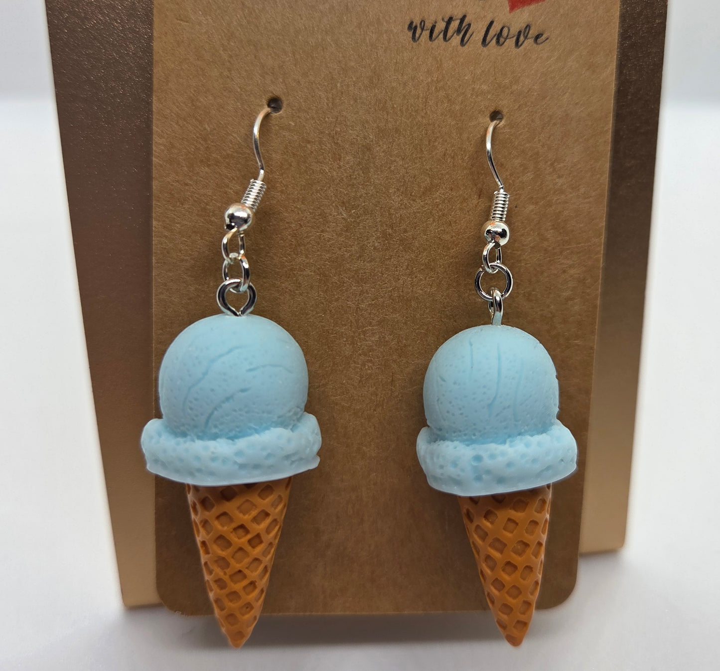 Blue Ice Cream Cones