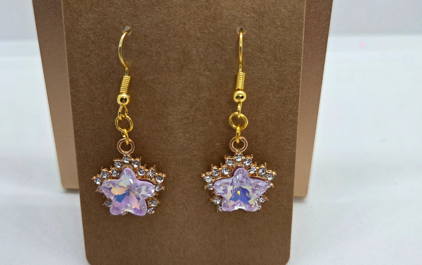 Light pink Star Dangles