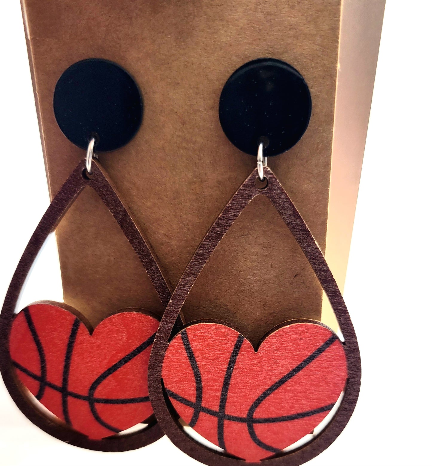Basketball teardrops with black topper