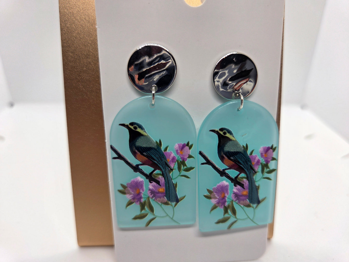 Birds and Blossoms in Blue