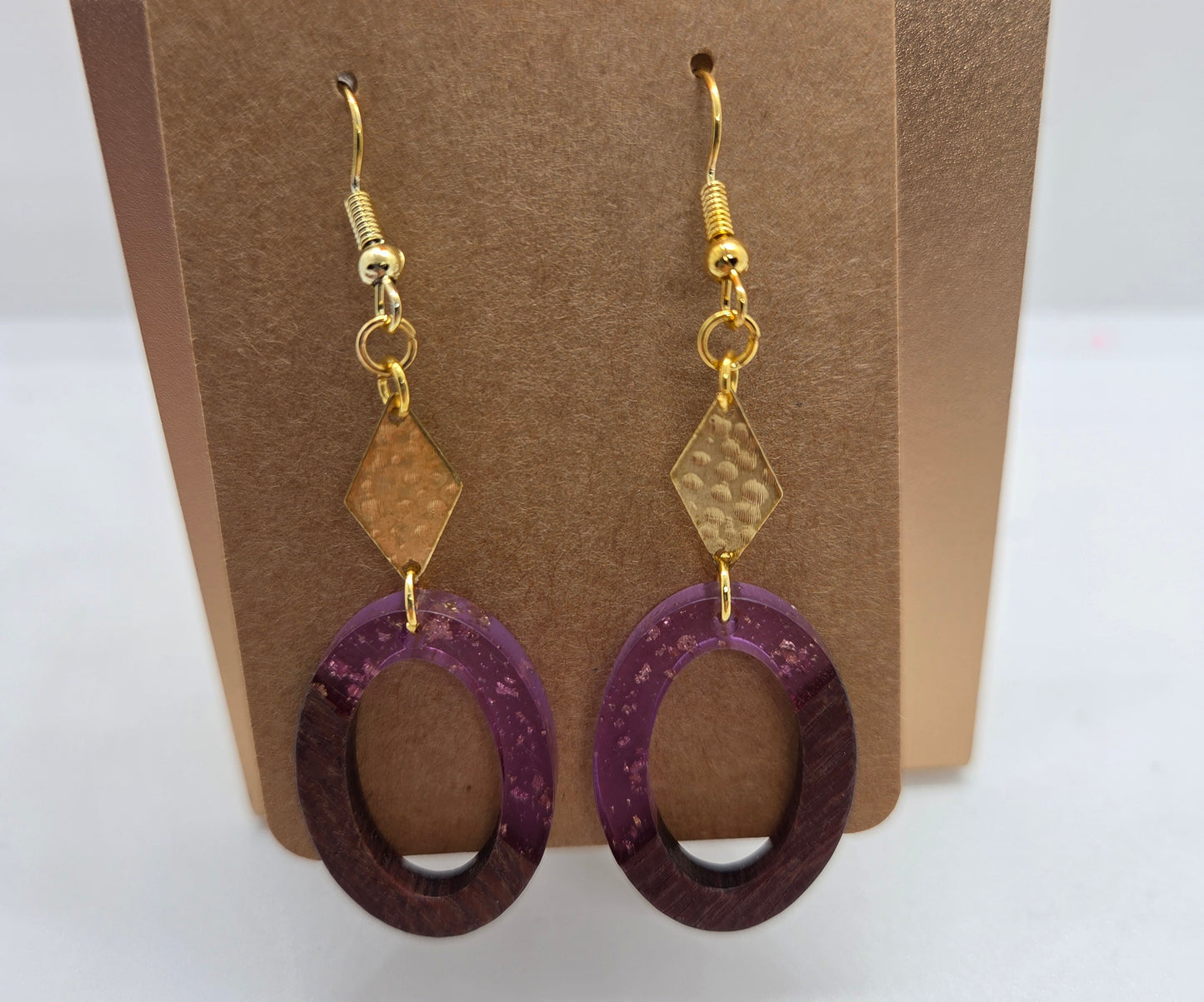 Wood & Purple Ovals