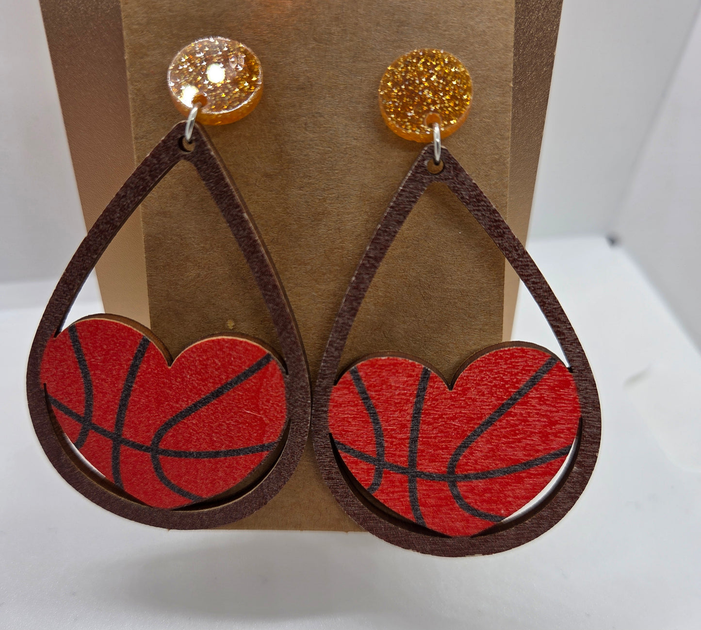 Basketball teardrops- Gold topper