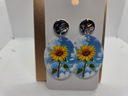 Blue Sky & Sunflowers