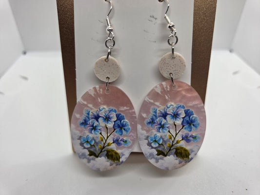 Pink Skies & Blue Daisies