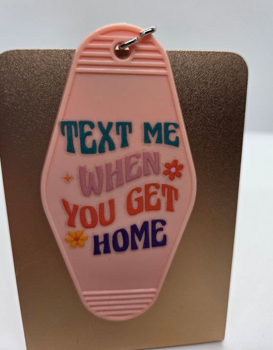 Text Me Vintage Keychain