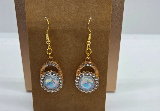 Light Blue Circle Dangles