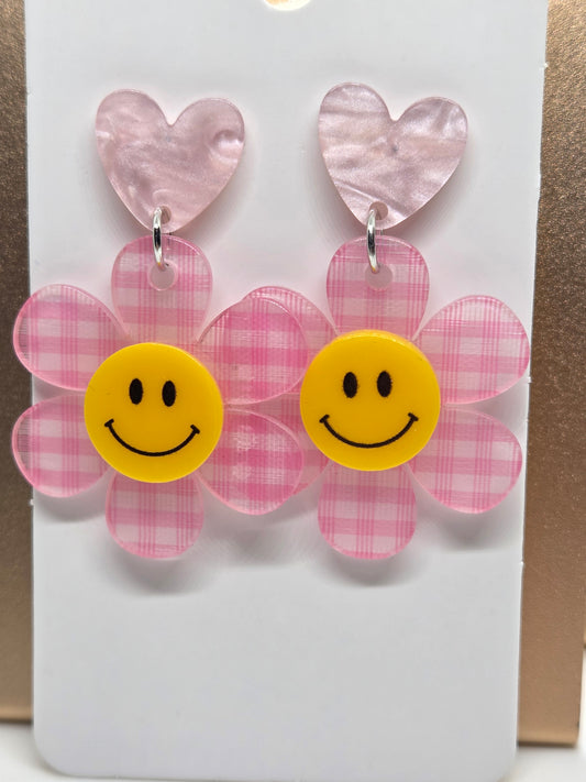 Smiley Flower- Light Pink