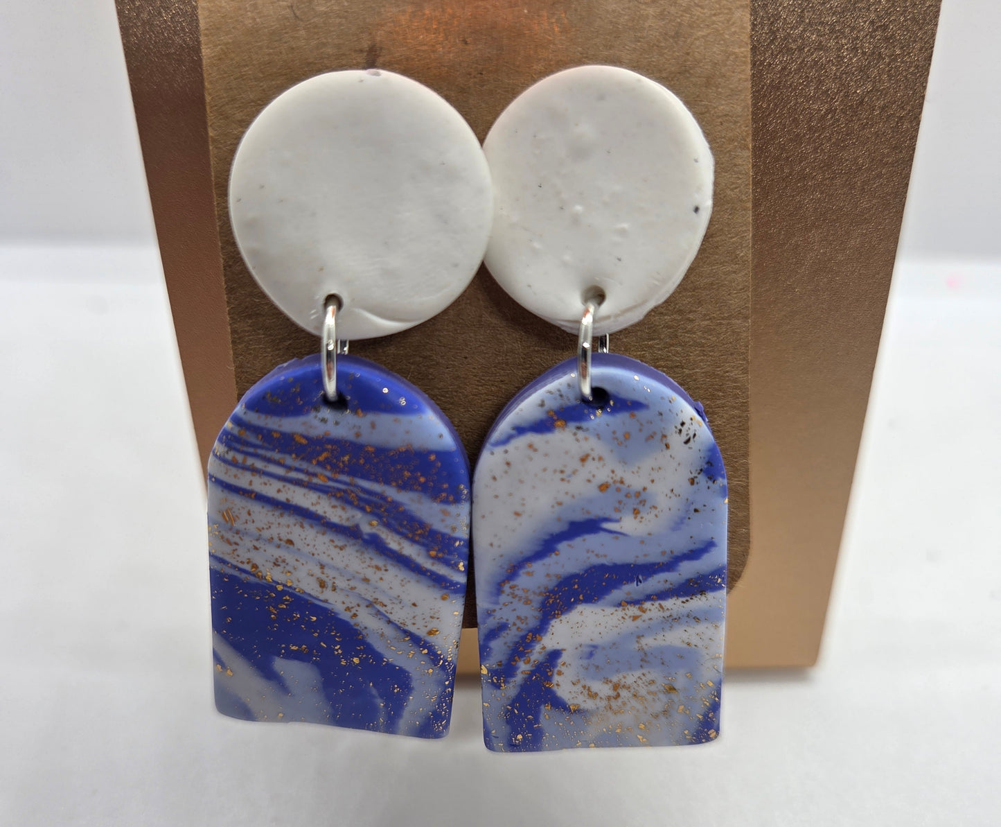 Blue and Glitter swirl